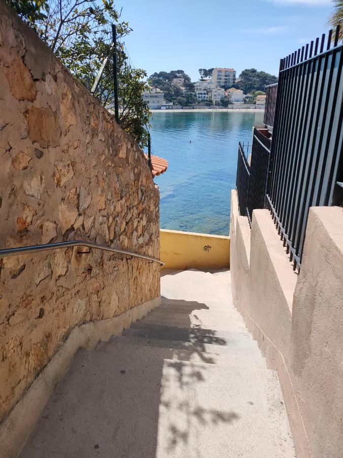 Joli Studio Les Pieds Dans L Eau Avec Place De Parking Gratuite บ็องโดล ภายนอก รูปภาพ