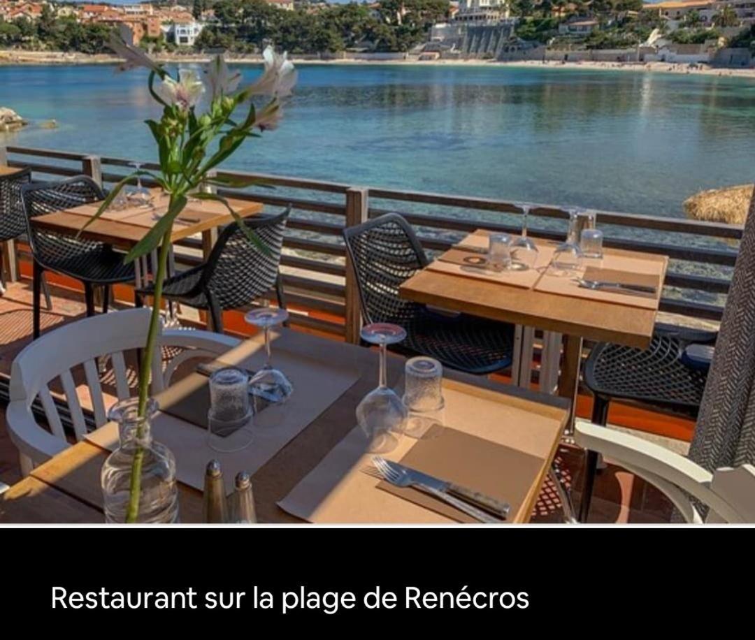 Joli Studio Les Pieds Dans L Eau Avec Place De Parking Gratuite บ็องโดล ภายนอก รูปภาพ